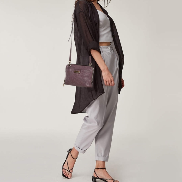 Authentic Burberry Heritage Grain Small Harrogate Crossbody Bag Dusky Mauve - Picture 2 of 16